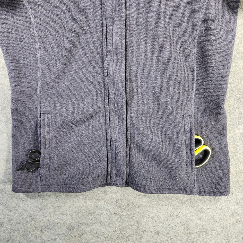 The North Face Womens XL Blue Sherpa Lined Full Zip Sweater Fleece Jacket Casual - Picture 11 of 16
